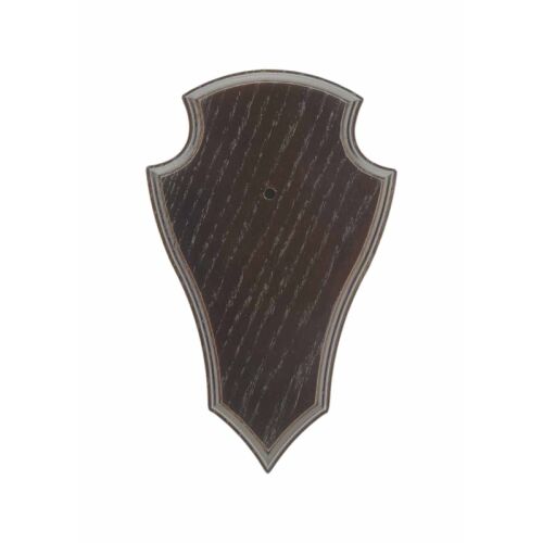 Eurohunt Trophäenbrett für Rehtrophäen dunkel spitz mit Ausfräsung