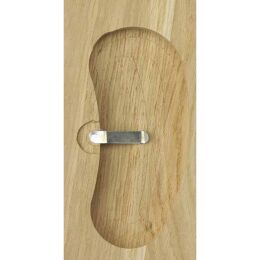 Eurohunt Troph&auml;enbrett f&uuml;r Rehtroph&auml;en dunkel spitz mit Ausfr&auml;sung 22 x 13 cm