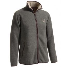 Chevalier Herren Fleece Cardigan Mainstone Grau