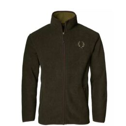 Chevalier Mainstone Herren Fleece Cardigan grün melange