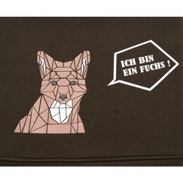 Hubertus Kinder Hoodie mit Rei&szlig;verschluss &quot;Ich bin ein Fuchs&quot;