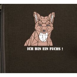 Hubertus Kinder Hoodie mit Rei&szlig;verschluss &quot;Ich bin ein Fuchs&quot;