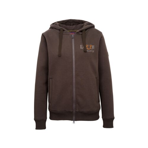 Hubertus Damen Hoodie mit Reißverschluss "Love Hunting"