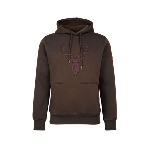 Hubertus Herren Hoodie "HIRSCH" tonig