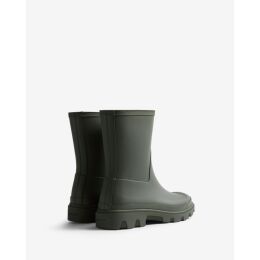 Hunter Boots Damen Gummistiefel Downpour Short Boot Dark Olive UK 7 - EU 40/41