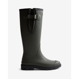 Hunter Boots Damen Gummistiefel Downpour Adjustable Boot Dark Olive/ Black UK 4 - EU 37