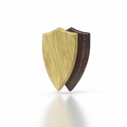 Eurohunt Troph&auml;enbrett f&uuml;r Rehtroph&auml;en Eiche 5 hell 20 x 12 cm