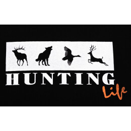 Hubertus Herren T-Shirt "Hunting Life" Schwarz S