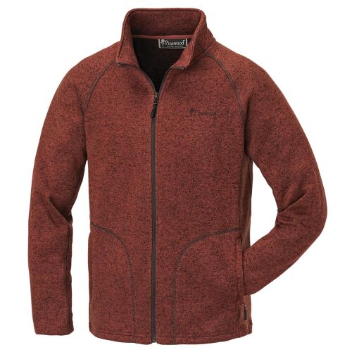 Pinewood Herren Jacke Gabriel Fleece Strickjacke - Terracotta-Melange