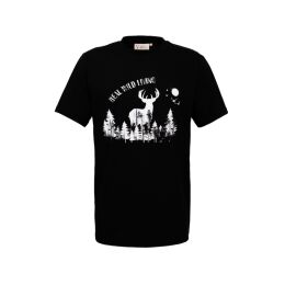 Hubertus Herren T-Shirt &quot;Real Wild Living&quot;