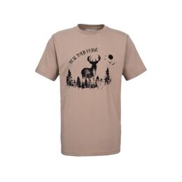 Hubertus Herren T-Shirt &quot;Real Wild Living&quot;