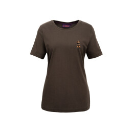 Hubertus Damen T-Shirt &quot;Dackel&quot; Oliv XL