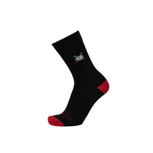 Hubertus Schützensocken "Gut Schuss!" schwarz