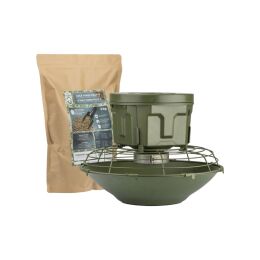Eurohunt Futterautomat Evolution mit Power Lock Pellets 2 kg Sack