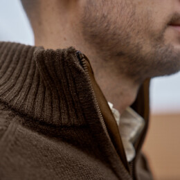 H&auml;rkila Herren Pullover Merino-Troyer Vincent Demitasse brown M