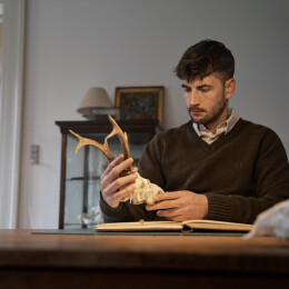 H&auml;rkila Herren Merino Pullover mit V-Ausschnitt Vincent Demitasse brown L