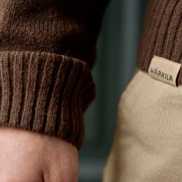 H&auml;rkila Herren Merino Pullover mit V-Ausschnitt Vincent Demitasse brown 3XL