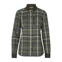 H&auml;rkila Damen Langarmbluse Pajala Olive check S