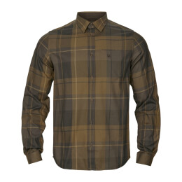 H&auml;rkila Herren Langarmhemd Akse Willow green check M