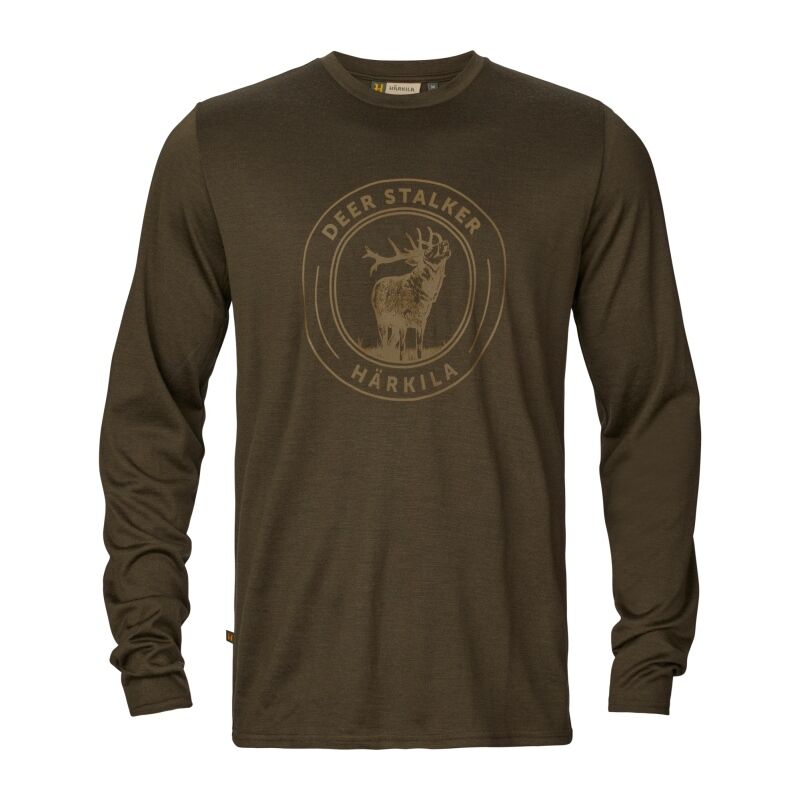 Härkila Herren Langarmshirt Game Willow green stag M
