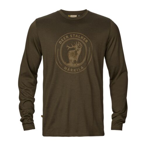 Härkila Herren Langarmshirt Game Willow green stag M