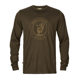 H&auml;rkila Herren Langarmshirt Game Willow green stag M