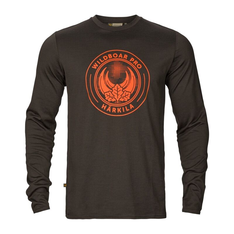 Härkila Herren Langarmshirt Game Shadow brown wildboar XL