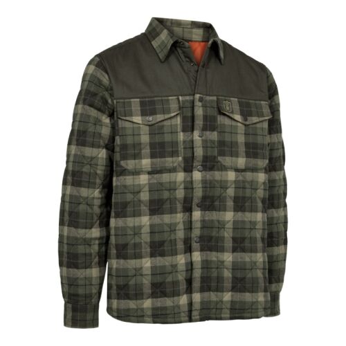 Deerhunter Herren Wattierte Shirt-Jacke Elbert Green Check M
