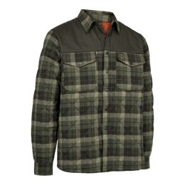Deerhunter Herren Wattierte Shirt-Jacke Elbert Green Check M