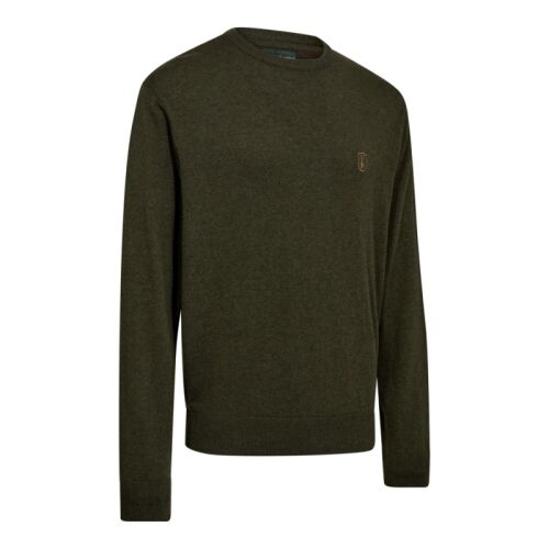 Deerhunter Herren Pullover Harrington O-neck Forest Ember Melange 4XL