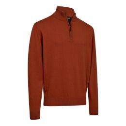 Deerhunter Herren Pullover Harrington 1/2-Zip Oak Rust Melange L