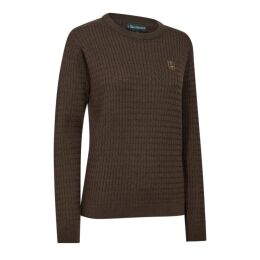 Deerhunter Damen Pullover Harrington Cable Brown Melange 48
