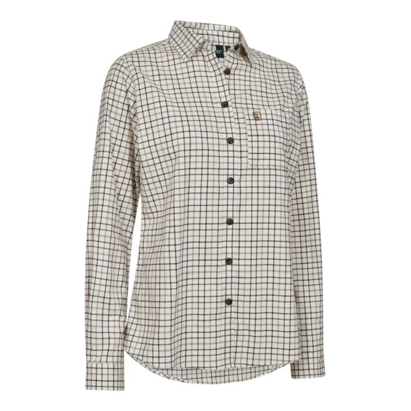 Deerhunter Damen Bluse Grace Beige Check 40