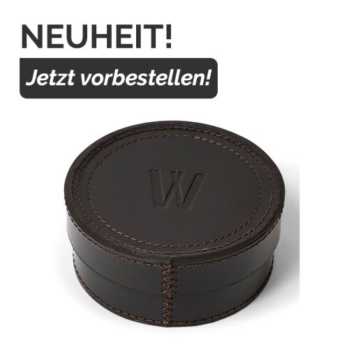 Waidmanns Leder Untersetzer 6x Dunkelbraun