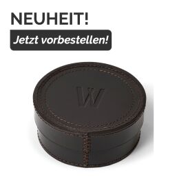 Waidmanns Leder Untersetzer 6x Dunkelbraun