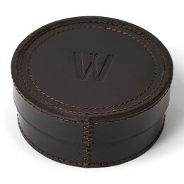 Waidmanns Leder Untersetzer 6x Dunkelbraun