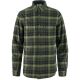 Fjällräven Herren Flanellhemd Singo Black-Deep Forest S