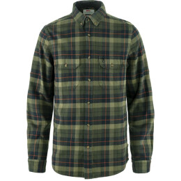 Fj&auml;llr&auml;ven Herren Flanellhemd Singo Black-Deep Forest XXL