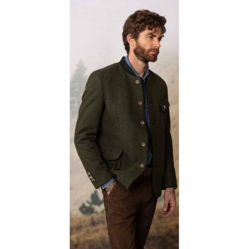 Habsburg Herren Indoor Jacke aus Schurwolle Salvator Schlamm