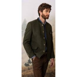 Habsburg Herren Indoor Jacke aus Schurwolle Salvator Schlamm