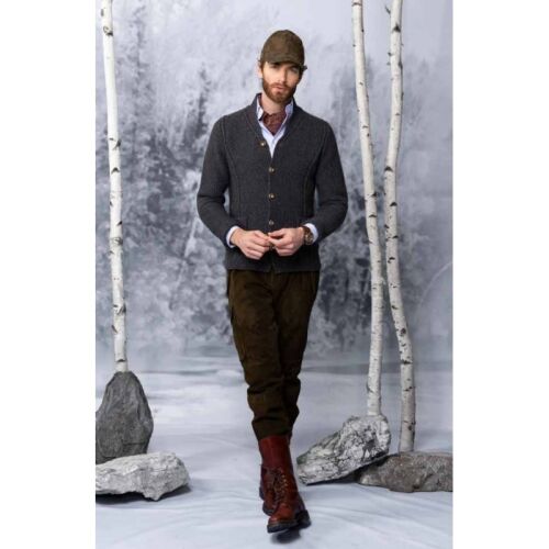Habsburg Herren Hose aus Lammvelours Wagrain Dunkelbraun