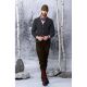 Habsburg Herren Hose aus Lammvelours Wagrain Dunkelbraun