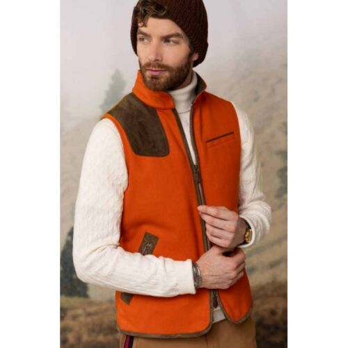 Habsburg Herren Outdoor Gilet aus Schurwolle Drasing Orange