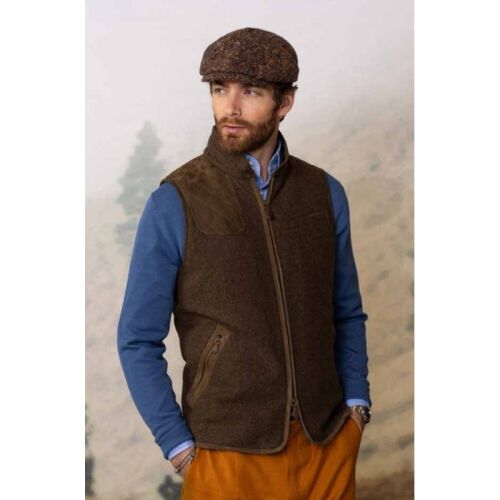 Habsburg Herren Outdoor Gilet aus Schurwolle Drasing Schlamm