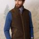 Habsburg Herren Outdoor Gilet aus Schurwolle Drasing Schlamm