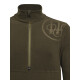 Beretta Herren Thermofleece Shirt HP Logo Half Zip Brown Bark L
