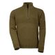 Laksen Herren Sweater Fischermans zip Olivengrün XL