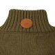 Laksen Herren Sweater Fischermans zip Olivengrün XL