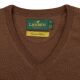 Laksen Herren Pullover Sussex V-Ausschnitt Rum M
