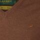 Laksen Herren Pullover Sussex V-Ausschnitt Rum M